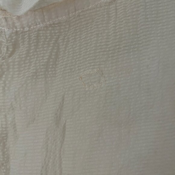 1950s Cream Crinkle Sheer Dress - Picture 11 of 11